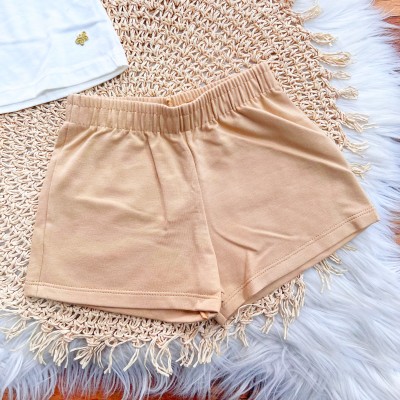Conj. Regata com Babadinho e Short - Off White e Areia